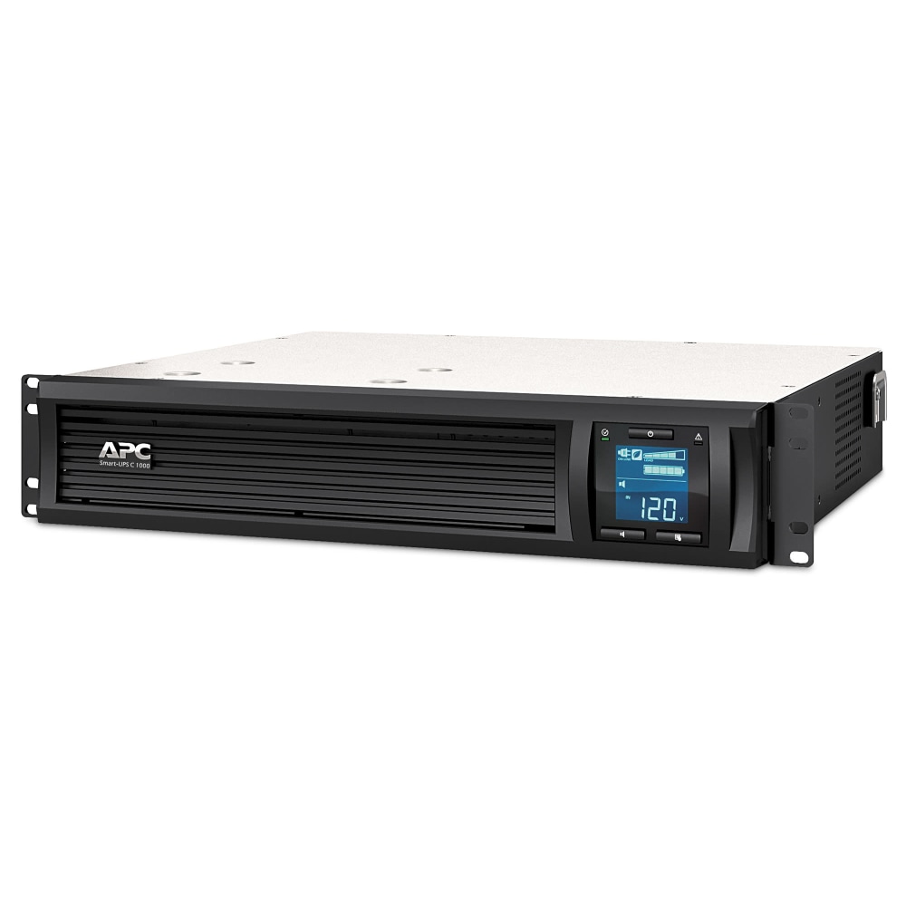 APC Smart-UPS C 6-Outlet Rackmount With SmartConnect, 1, 000VA/600 Watts, SMC1000-2UC MPN:SMC1000-2UC