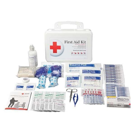 First Aid Kit and Housing, Plastic 107 Components, 25 People Served MPN:711123