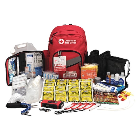 First Aid Kit, Nylon 192 Components, 4 People Served MPN:91053