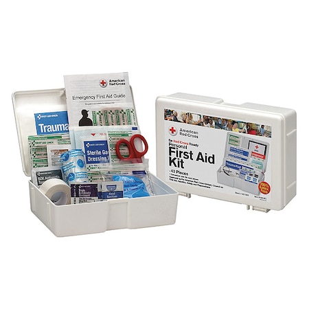 First Aid Kit and Housing, Plastic 43 Components, 10 People Served MPN:9160-RC