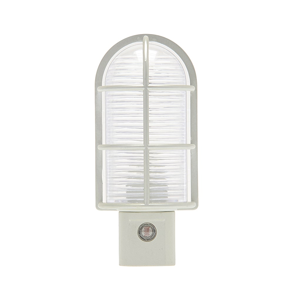 Westek Industrial Cage LED Night Light, 3-1/2in x 1-1/2in x 1in, Nickel, Total Qty 1 MPN:NL-CAGE-N