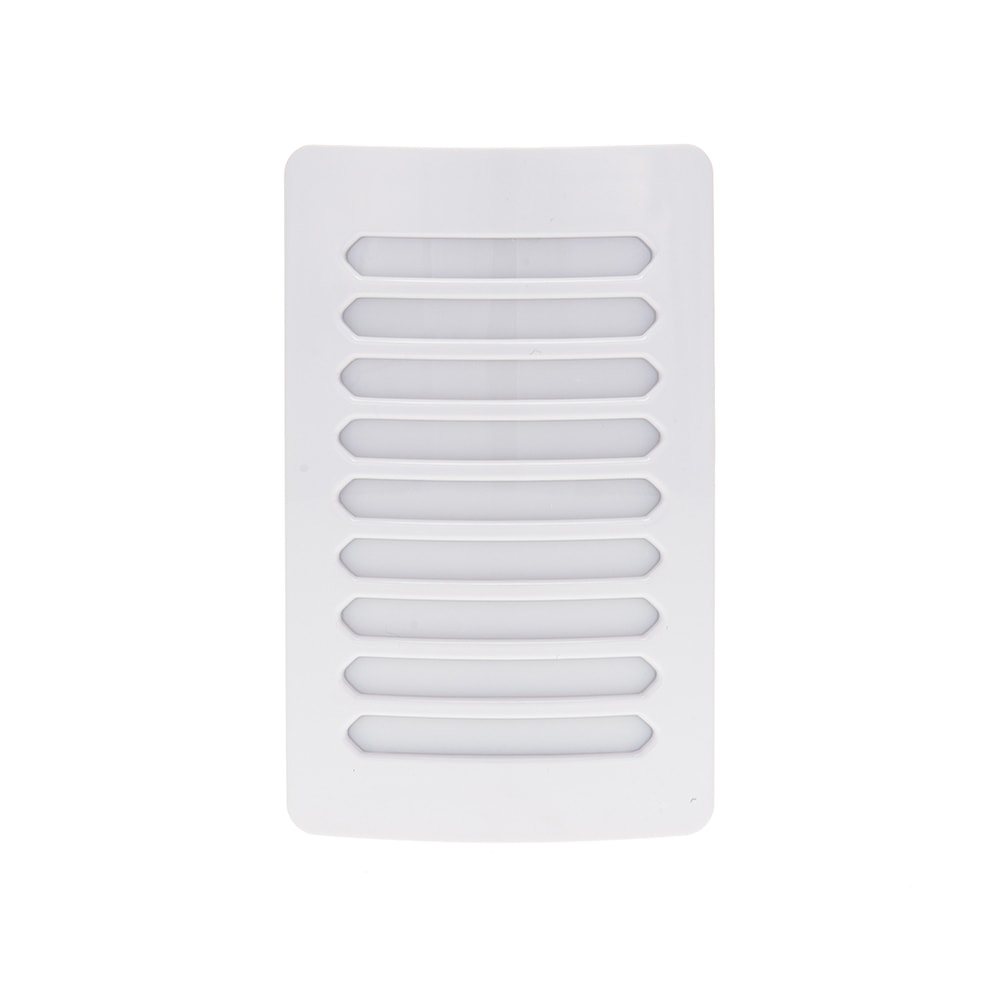 Westek Deco Louver LED Night Light, 4-1/2in x 2-3/4in x 1-3/8in, White, Total Qty 1 MPN:NL-DPLV-W