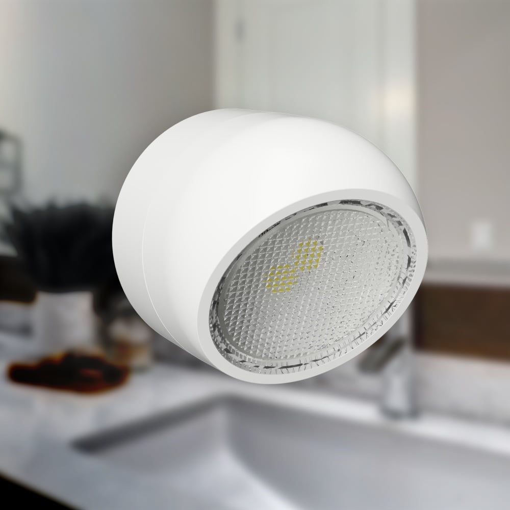 Westek LED Rotating Directional Night Lights, White, Total Qty 2 MPN:NL-DRCL-2
