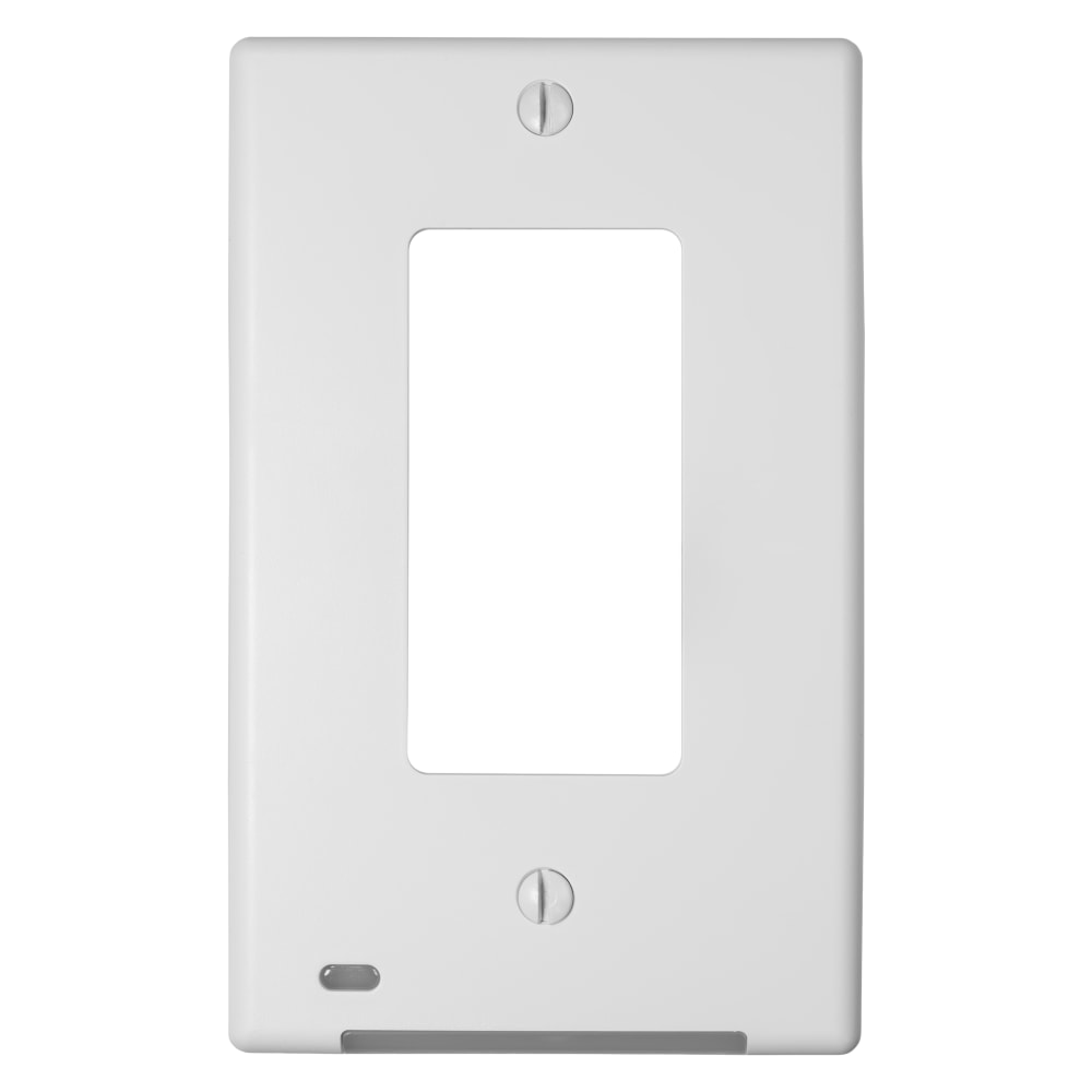 Amerelle LumiCover Universal 1-Gang Rocker Wall Plate, 5inH X 3.13inW x 1.25inD, White, Qty 4 MPN:LCU-DDO-W4B