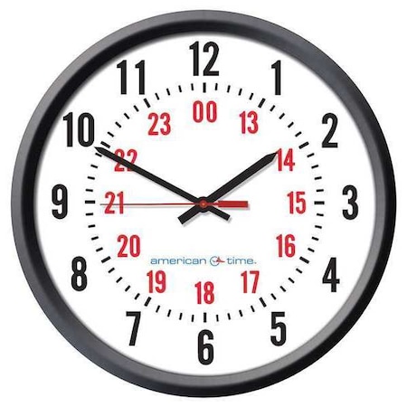 Clock, Blk Case, 13-1/4