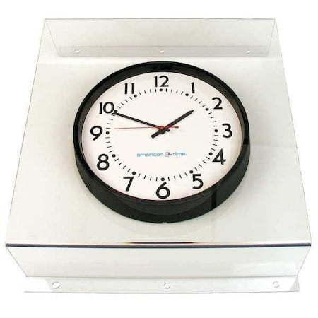 Clock and Bell Guard, Polycarbonate, Surface Mount, 18 in W x 18 in H x 5 in D, Clear MPN:G3009