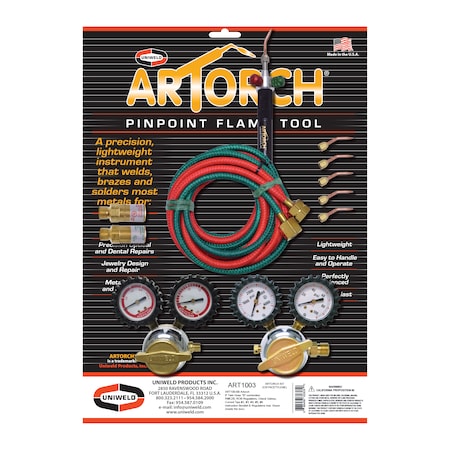 ArTorch w/6Ft B-Hose, Regs, Sz.2-6 Tips MPN:ART1003
