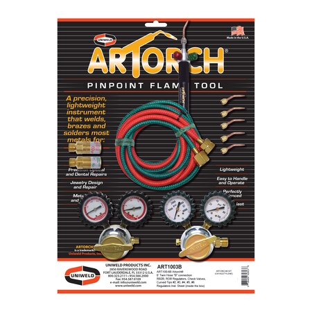 ArTorch w/6Ft B-Hose, Regs, Sz.2-6 Tips MPN:ART1003B