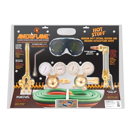 Med Duty LP Outfit w/Check Valves, 12Pc MPN:HS-MDLPUC