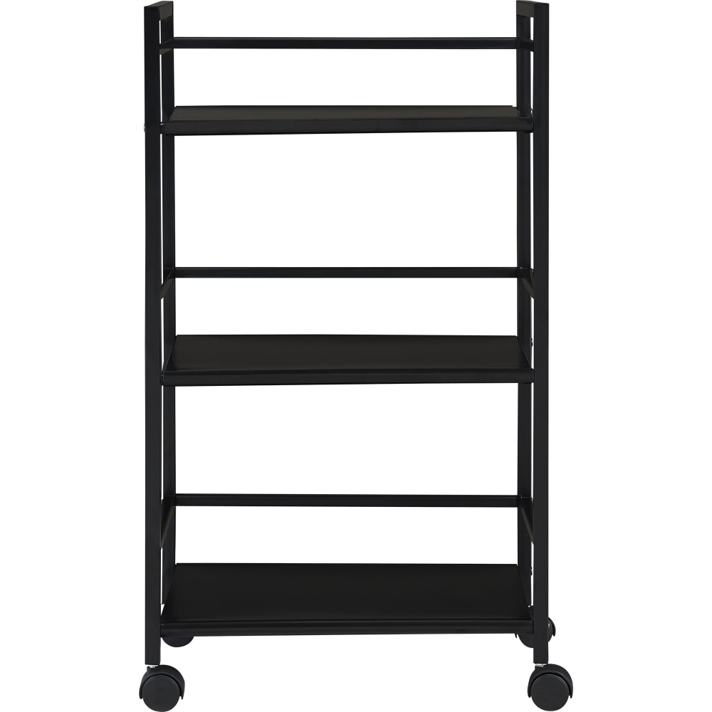 Ameriwood Home Marshall 3-Shelf Metal Rolling Utility Cart, Black MPN:7741196PCOM