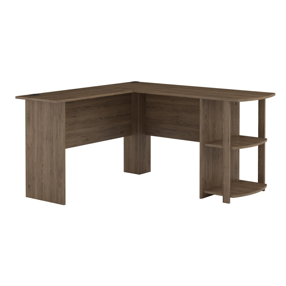 Ameriwood Home Dakota 51inW L-Shaped Computer Desk With Bookshelves, Rustic Oak MPN:9354333COM
