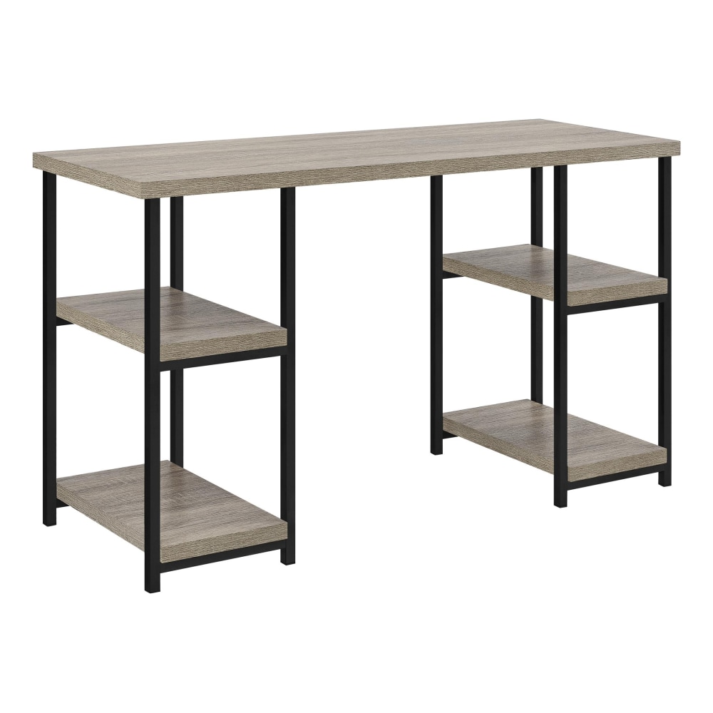 Ameriwood Home Elmwood 48inW Double-Pedestal Computer Desk, Distressed Gray Oak MPN:9832096PCOM