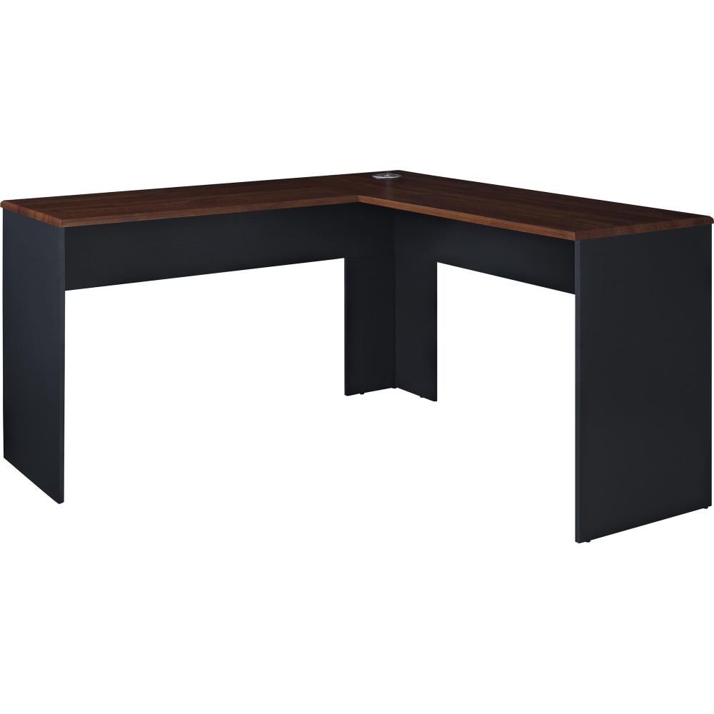Ameriwood Home The Works 52inW L-Shaped Corner Desk, Cherry/Gray MPN:9843096