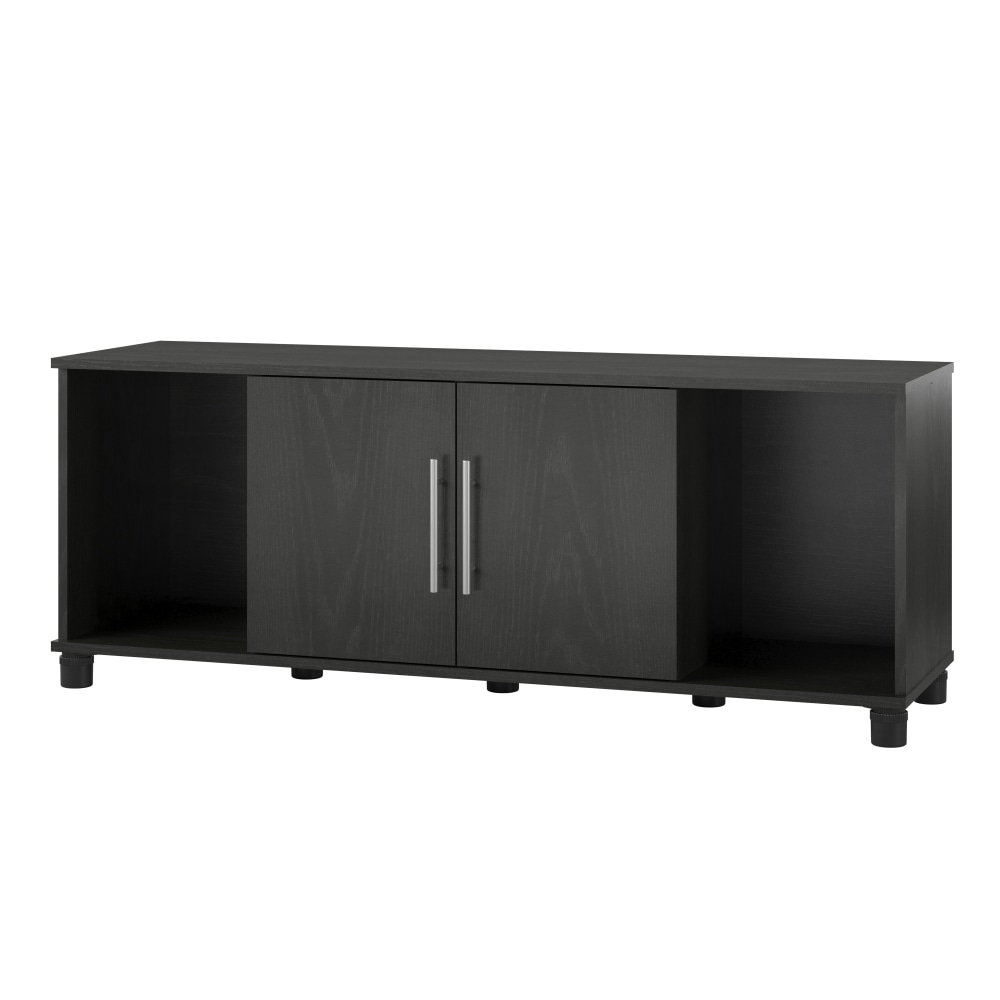 Ameriwood Home Camberly Shoe Storage Bench, 20-1/2inH x 53-5/8inW x 15-7/16inD, Black MPN:4787335COM