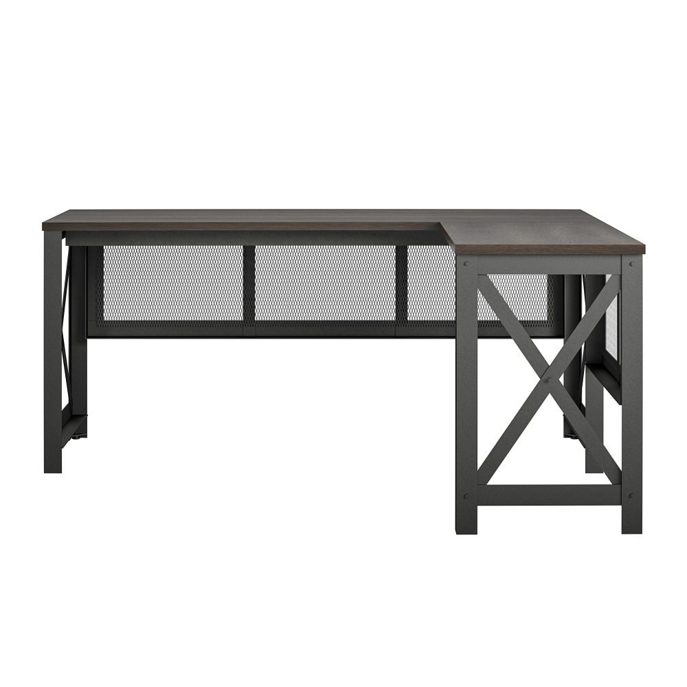 Ameriwood Home Hudson 68inW Lift-Top L-Shaped Computer Desk, Walnut MPN:2518096COM