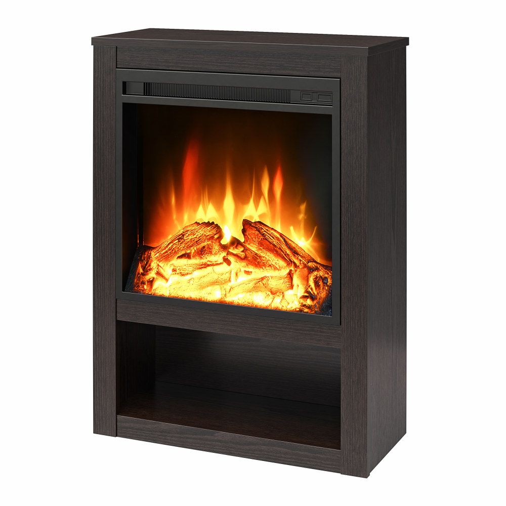 Ameriwood Home Clermont Electric Fireplace Mantel, 30-5/16inH x 22-5/16inW x 9-3/4inD, Espresso MPN:2129340COM