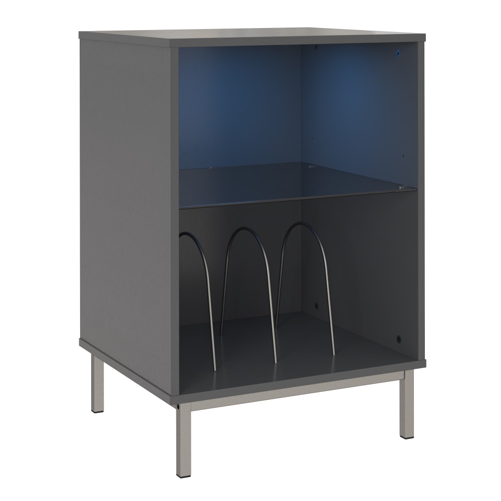 Ameriwood Home Lumina Turntable Stand, 30inH x 20-3/4inW x 17-15/16inD, Gray MPN:8325408COM