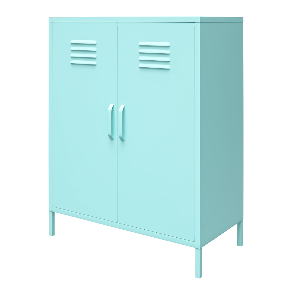 Ameriwood Home Cache 2-Door Metal Locker Storage Cabinet, 40inH x 31-1/2inW x 15-3/4inD, Mint MPN:3384811COM