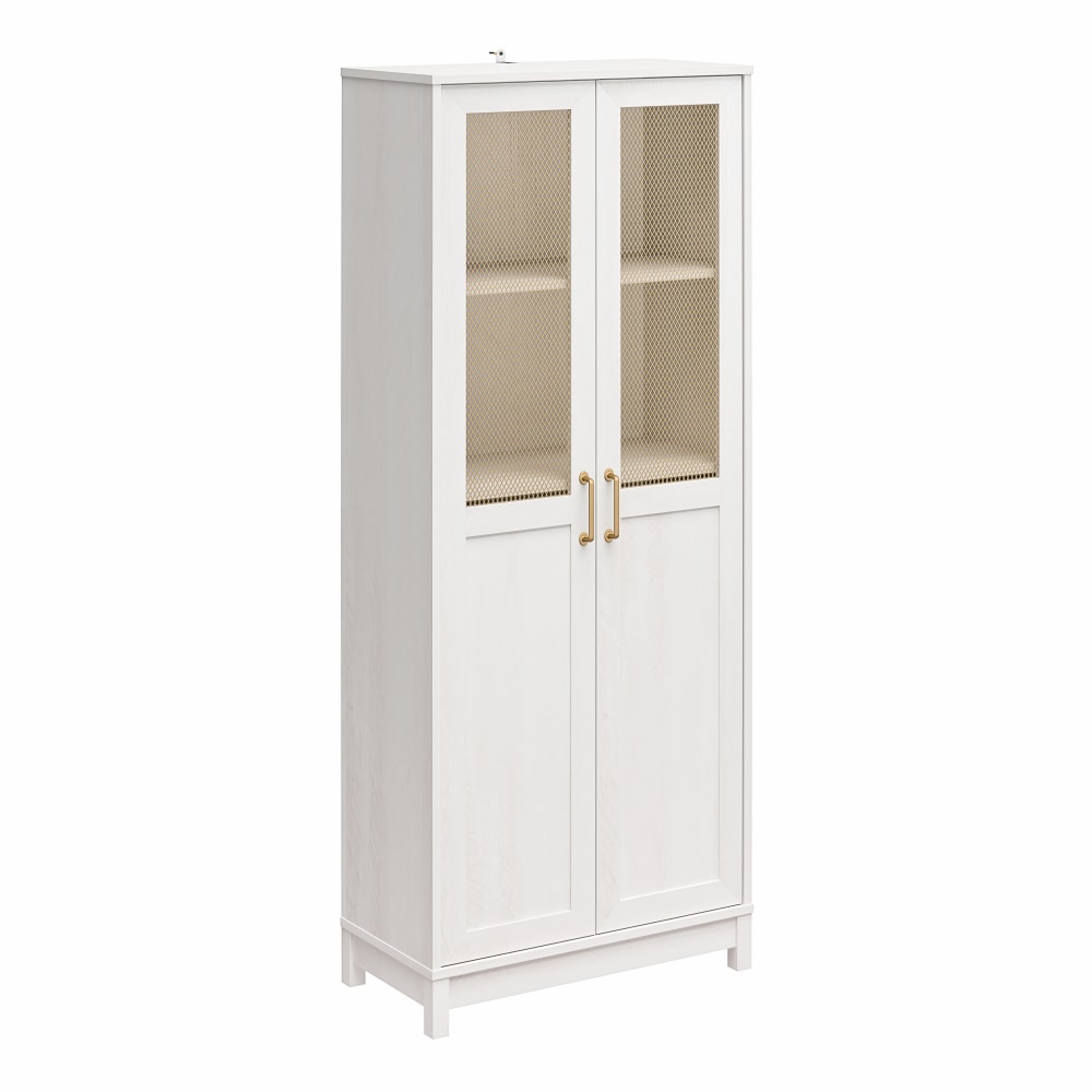Mr. Kate Tess 2-Door Wide Storage Cabinet With Modular Storage Options, 77-3/8inH x 31-11/16inW x 15-11/16in, Ivory Oak MPN:5308341COM