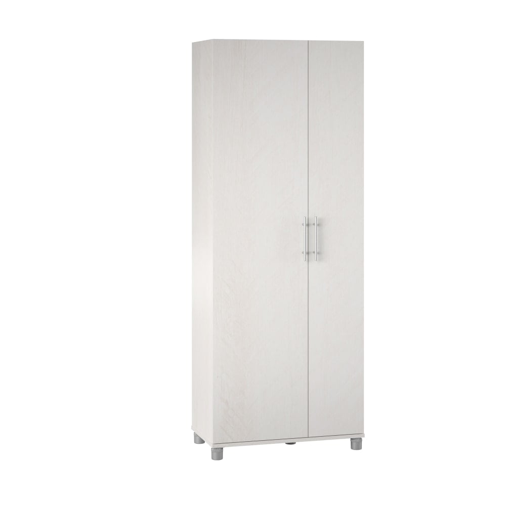Ameriwood Home Camberly Tall Asymmetrical Cabinet, 74-5/16inH x 28-5/8inW x 15-7/16inD, Ivory MPN:6451341COM