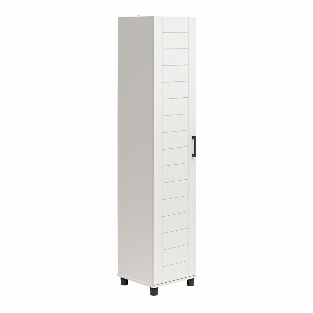 Ameriwood Home Systembuild Evolution Loxley 16inW 1-Door Shiplap Cabinet, White MPN:6534015COM