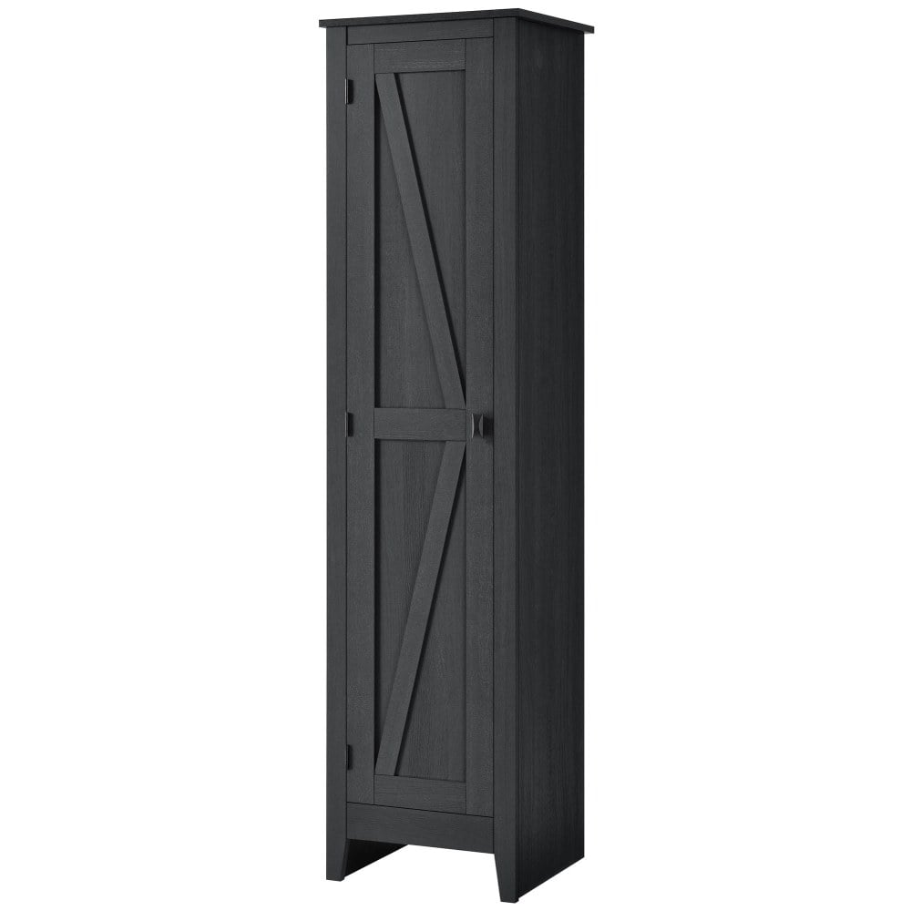 Ameriwood Home Farmington 18in Wide Storage Cabinet, 4 Shelves, Black Oak MPN:7531396COM