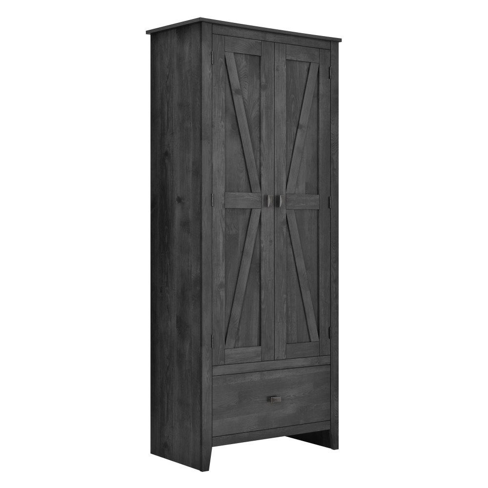 Ameriwood Home Farmington 30in Wide Storage Cabinet, 4 Shelves/1 Drawer, Rustic Gray MPN:7533196COM