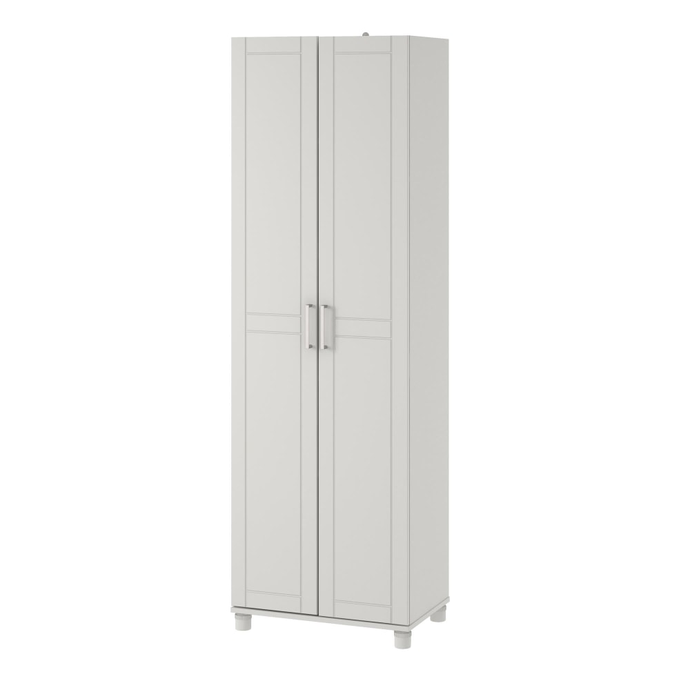 Ameriwood Home Callahan 24in Utility Storage Cabinet, 5 Shelves, White MPN:7921403COM