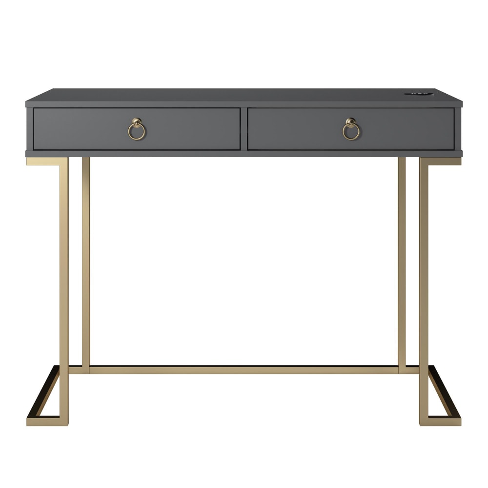 Ameriwood Home Serenity 42inW Writing Desk, Graphite Gray MPN:9855408COM
