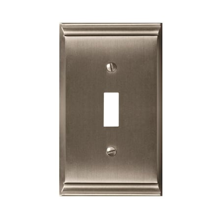 Candler 1 Toggle Wall Plates, Number of Gangs: 1 Zinc, Satin Nickel Finish MPN:BP36500G10
