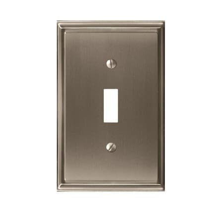 1 Toggle Wall Plates, Number of Gangs: 1 Zinc, Satin Nickel Finish MPN:BP36514G10