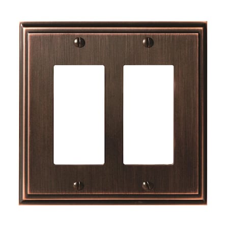 Mulholland 2 Rocker Wall Plates, Number of Gangs: 2 Zinc, Oil Rubbed Bronze Finish MPN:BP36519ORB