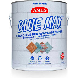 AMES BLUE MAX White Liquid Rubber Waterproofer - Regular Grade 1 Gallon Pail BMX1WRG