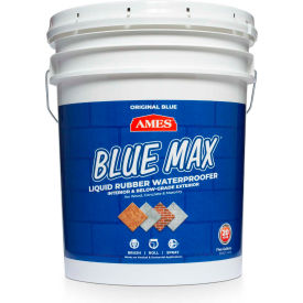 AMES BLUE MAX Liquid Rubber Waterproofer - Regular Grade 5 Gallon Pail BMX5RG