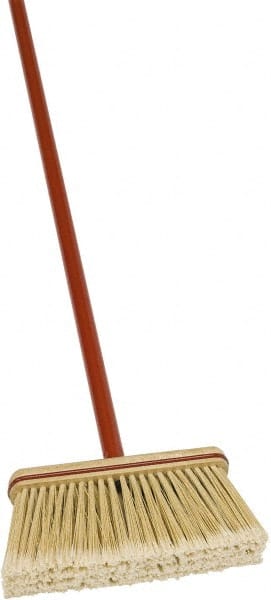 Corn, Lobby & Whisk Brooms; Broom Type: Corn; Bristle Material: Synthetic; Block Width: 9 in; Width (Inch): 9 in; Bristle Length (Inch): 4 in; Bristle Length: 4 in; Overall Length (Inch): 52; Handle Length: 48 in; Bristle Color: MPN:10516A-1