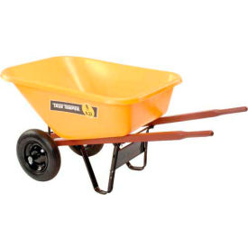 Ames RP810 8 Cubic Foot Poly Wheelbarrow With Dual Wheels RP810