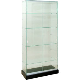 Frameless Glass Showcase Full Vision 36
