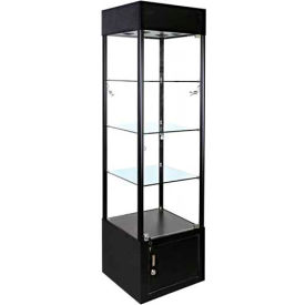 Lighted Glass Tower Showcase - Fully Assembled - 20