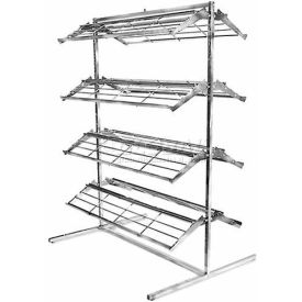 Folding Shoe Rack For Easy Storage Chrome 8 Shelves SHOERACK