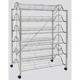 Folding Shoe Rack For Easy Storage Chrome 12 Shelves SHOERACK/2