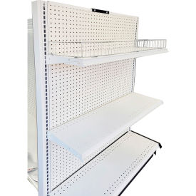 Amko Displays Gondola Shelving End Unit w/ T-Joiner Support Clip 36