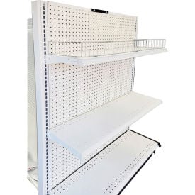 Amko Displays Gondola Shelving End Unit w/ T-Joiner Support Clip 36
