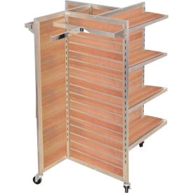 Slat Wall Merchandiser Four Panel-Pinwheel 25