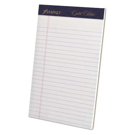 White Jr. Legal Pad, 50 Pg, Pk4 MPN:20-018
