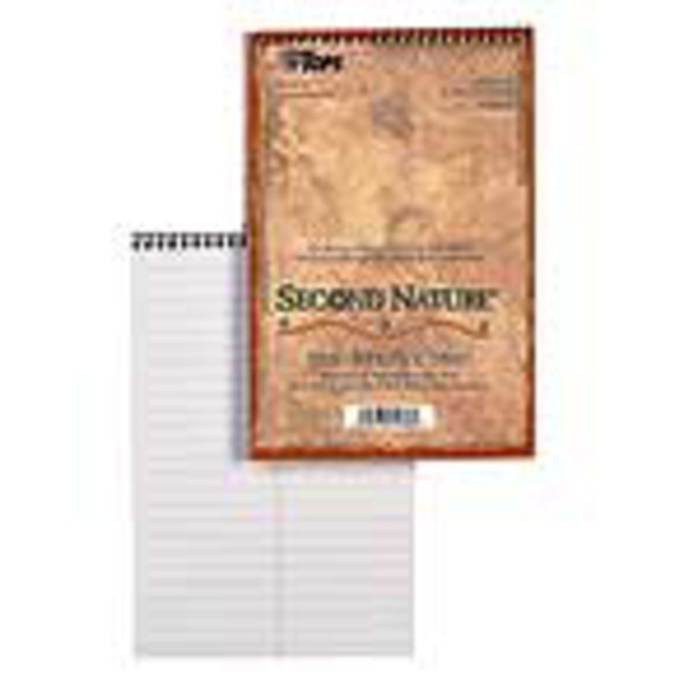 TOPS Second Nature Steno Books, 6in x 9in, Gregg Ruled, 80 Sheets, White (Min Order Qty 10) MPN:74688EA