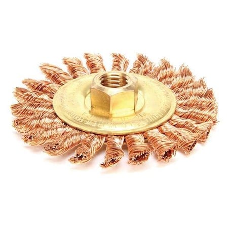 Knot Wire Wheel Wire Brush, Threaded Arbor MPN:WB-40KT