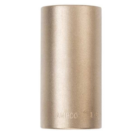1 in Drive, 90mm Metric, Socket, 6 Points, Almn Brz, Natural, 90 mm MPN:DW-1D90MM