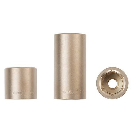 3/4 in Drive, 30mm Metric, Socket, 6 Points, Almn Brz, Natural, 30 mm MPN:DW-3/4D30MM