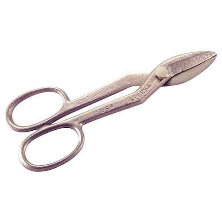 Tinners Snip, Straight, 8 in, High Strength Nickel Aluminum Bronze MPN:S-1126A