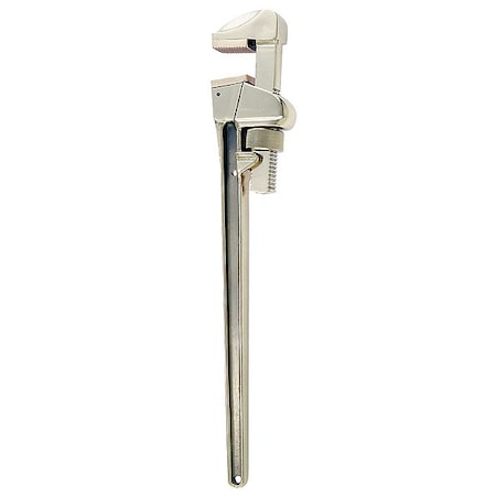 18 in L 3 13/16 in Cap. Aluminum Bronze Straight Pipe Wrench MPN:W-213